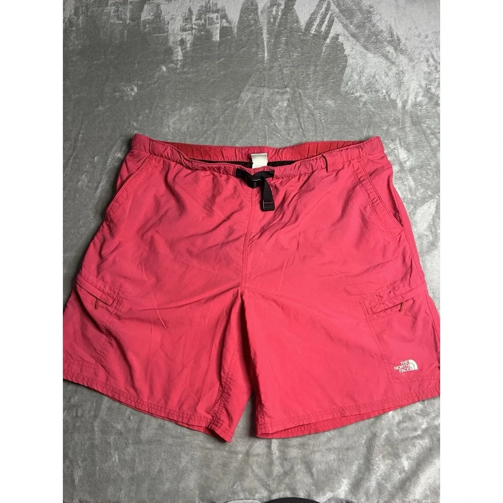 The North Face Mens Shorts XL Pink Swim Trunks Board Shorts Mesh Lined Beach